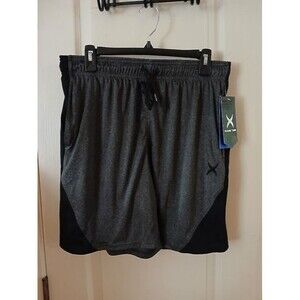 Men's X Game Time Grey & Black Athletic Shorts Size Large NWT Athleisure